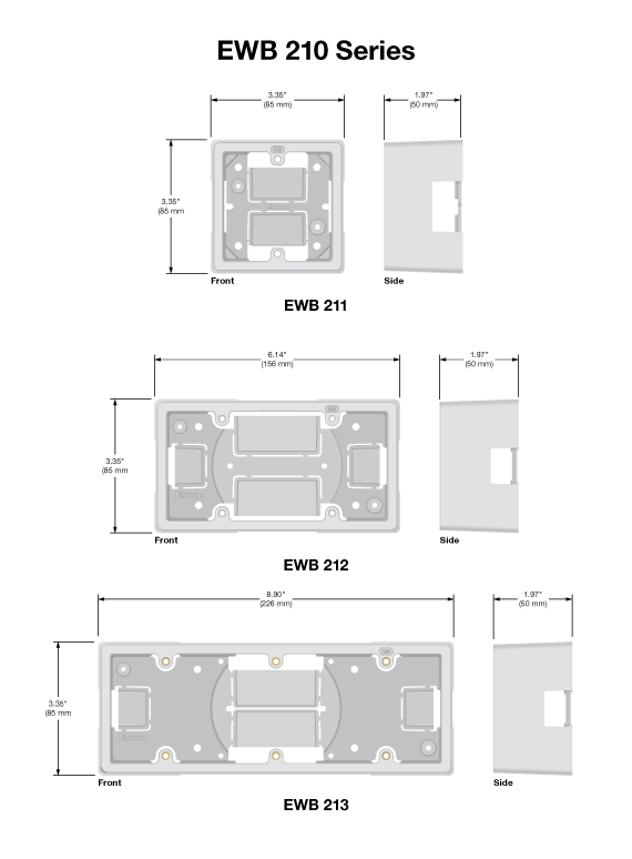 EWB 210 系列 Panel Drawing