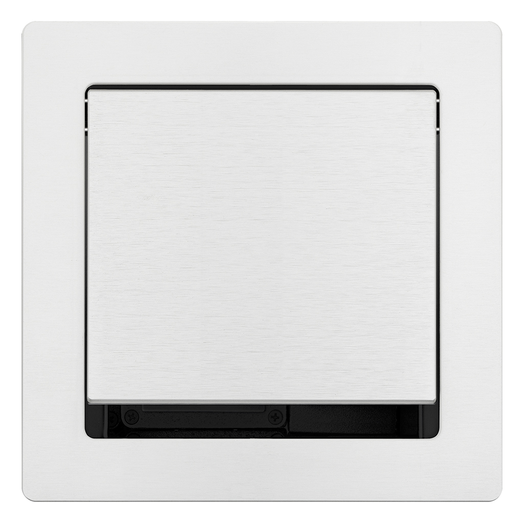 Top surface is also available in a brushed aluminum finish