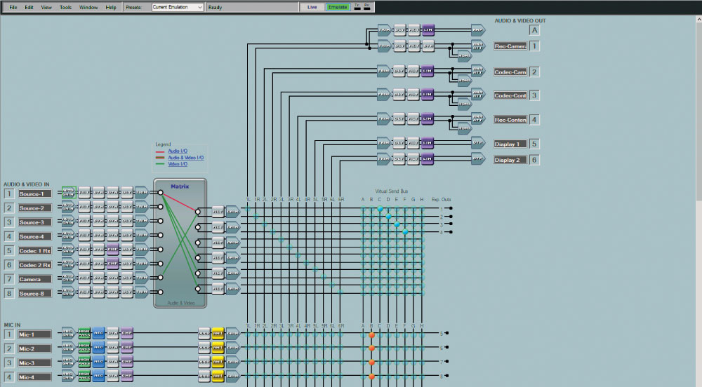 DSP Configurator Software Screen Shot