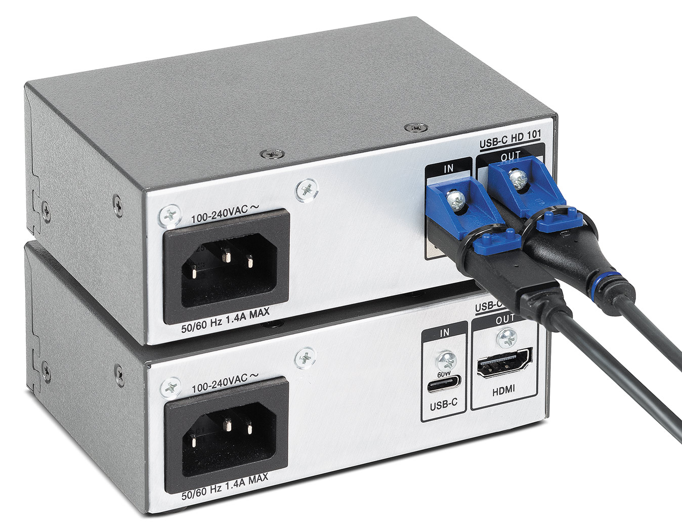 Secures USB-C and HDMI cables – Side-by-side mounted LockIt Plus installation