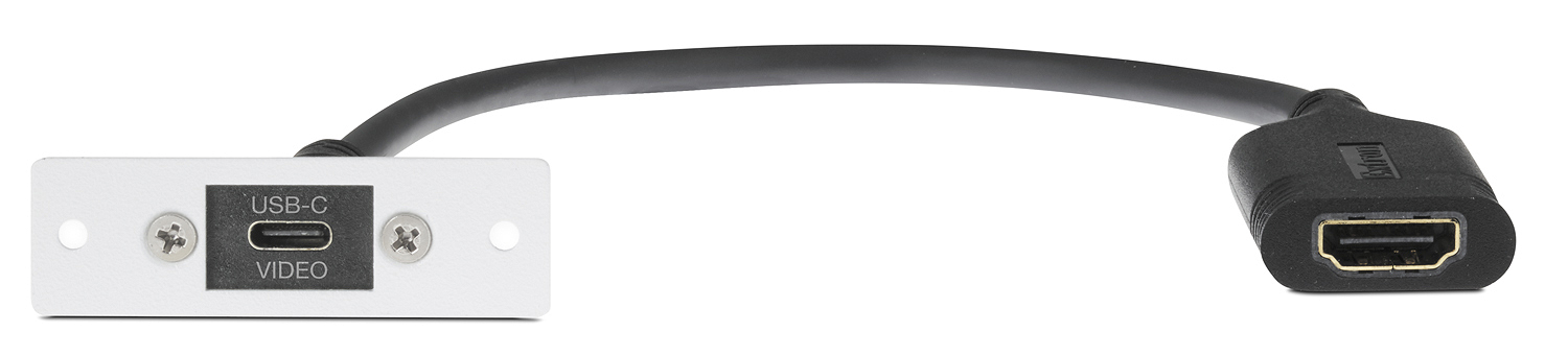 One USB-C Female to HDMI Female on Pigtail; 70-1242-13