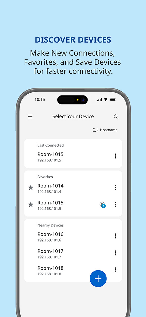 Discover ShareLink Pro devices from an iPhone