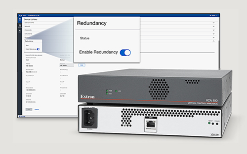 新增冗余功能为 Extron VCA 100 提供始终如一的可靠性保障